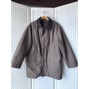 Newport Harbor Men's XXL Chore Jacket Coat Brown Barn Canvas Ranch Zip Out Liner